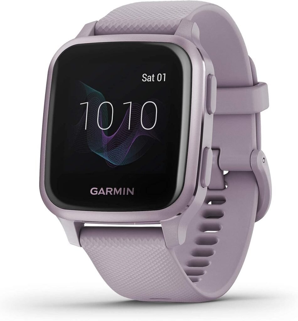 Garmin - Venu Sq GPS Smartwatch 33mm Fiber-Reinforced Polymer - Orchid (Renewed)